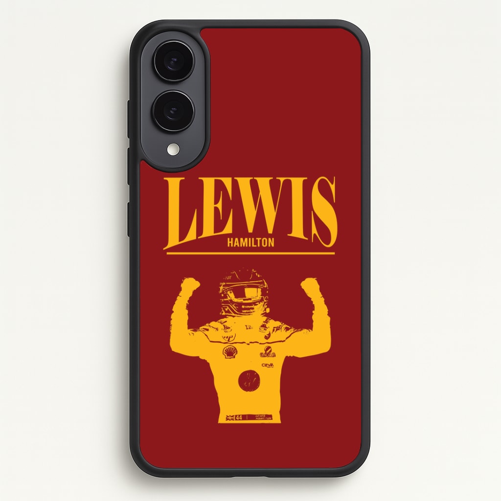 Lewis Red And Gold Galaxy S25 Edge Case