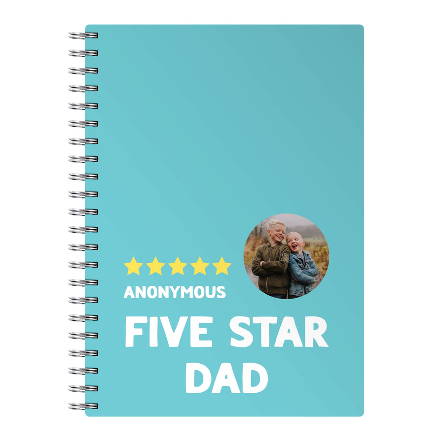 Five Star Dad - Personalised Father's Day Notebook
