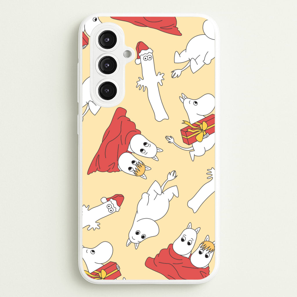 Christmas Mooms Pattern Galaxy S23FE Case