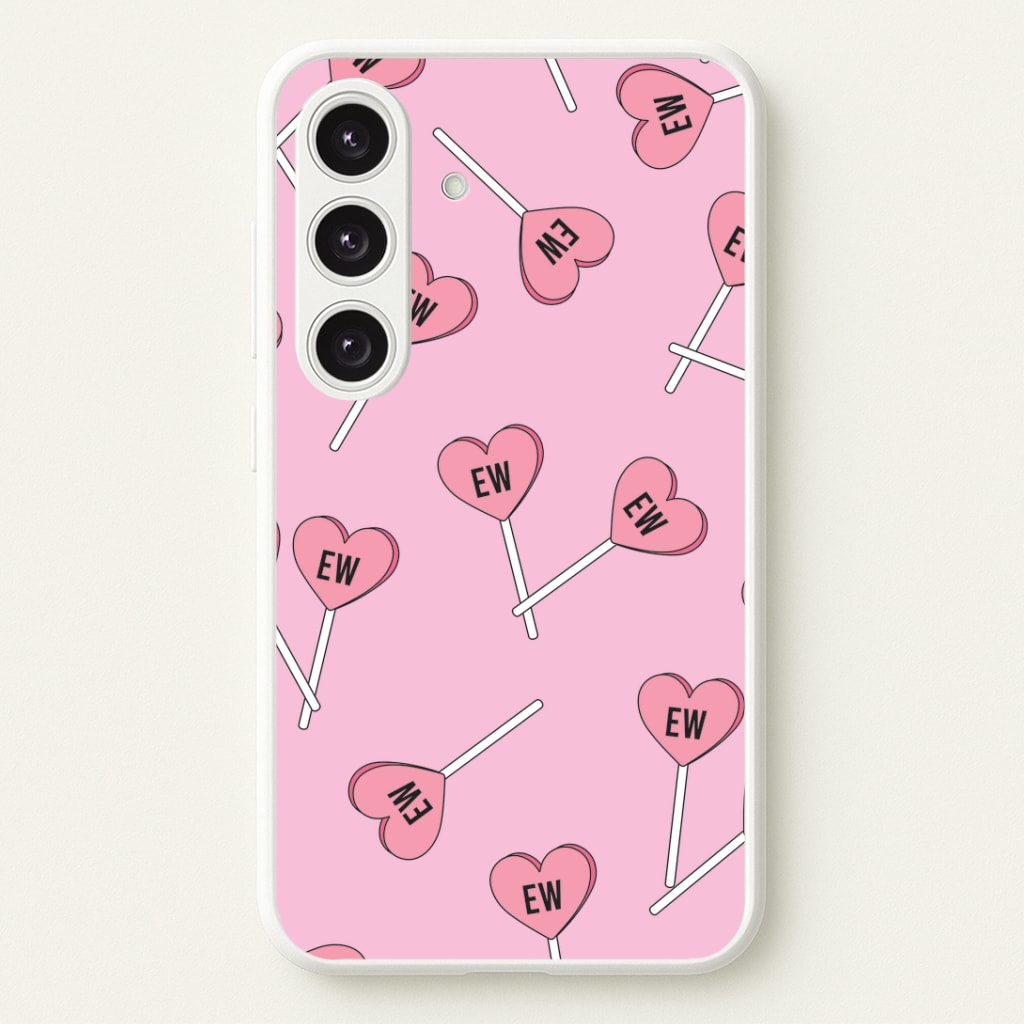 Ew Love Heart Lolipops Pattern Galaxy S24 Plus Case