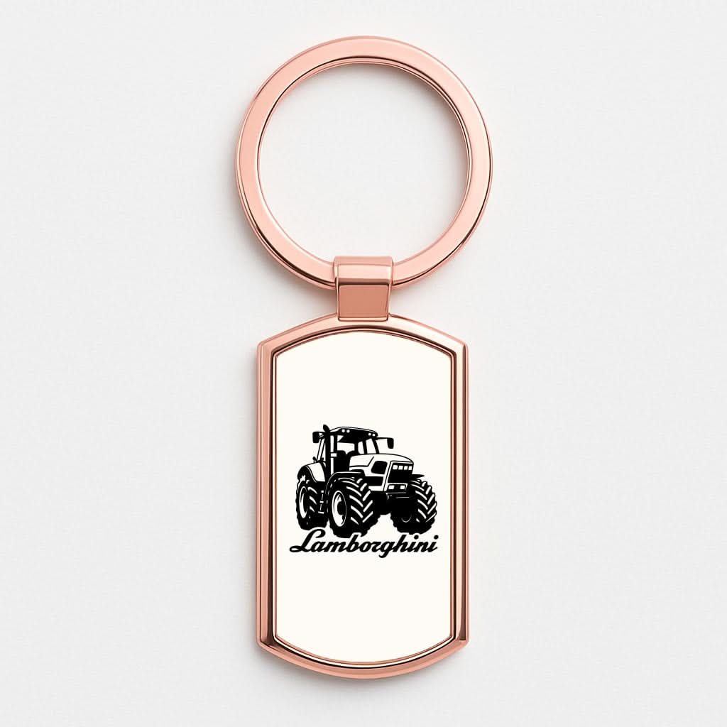 Lambo Tractor Rose Gold Keyring