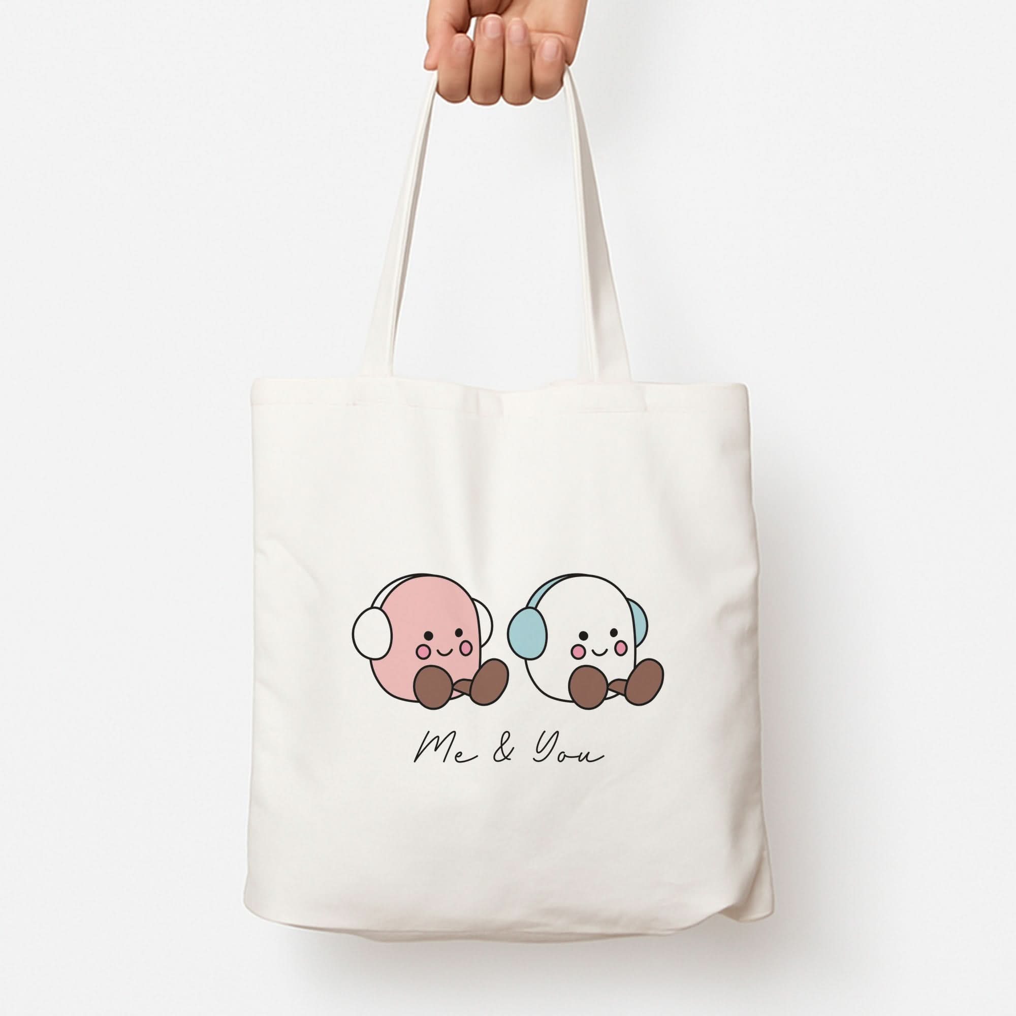 Cute Christmas Marshmellow Plushies Tote Bag