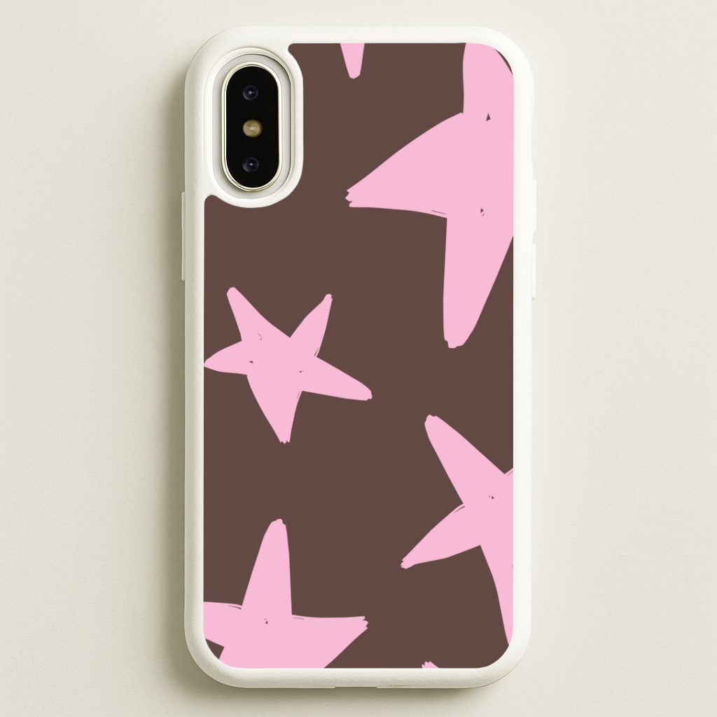 Chocolate & Strawberry Stars iPhone X / XS Case
