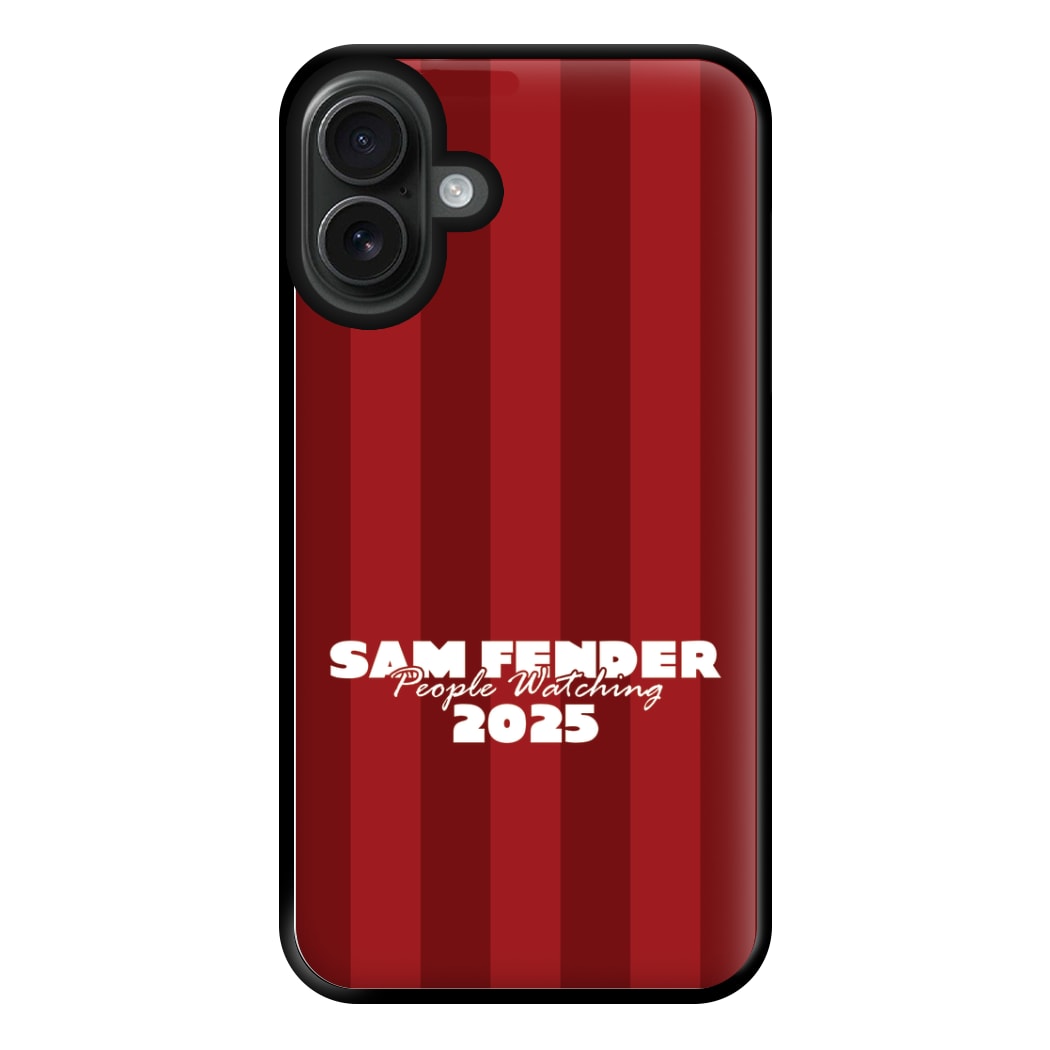 Stripes People Watching 2025 iPhone 16 Plus Case