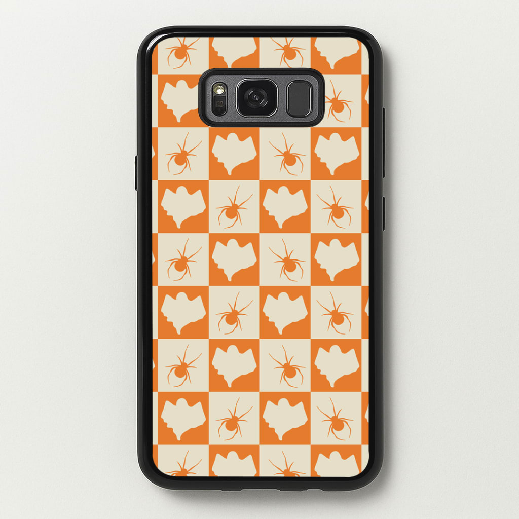 Spiders And Ghosts Checkered Pattern II Galaxy S8 Plus Case
