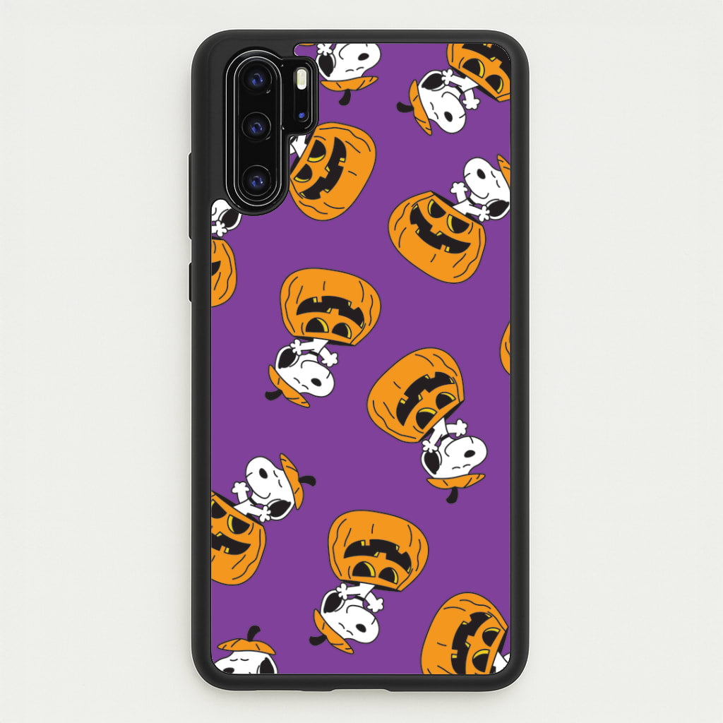 Cartoon Beagle Pumpkin Pattern Huawei P30 Pro Case