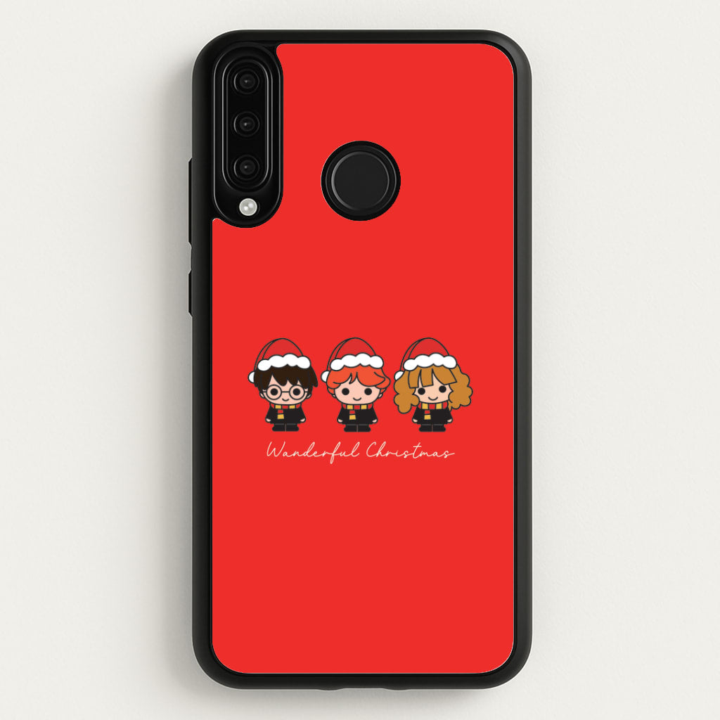 Wizards With Christmas Hats Huawei P30 Lite Case