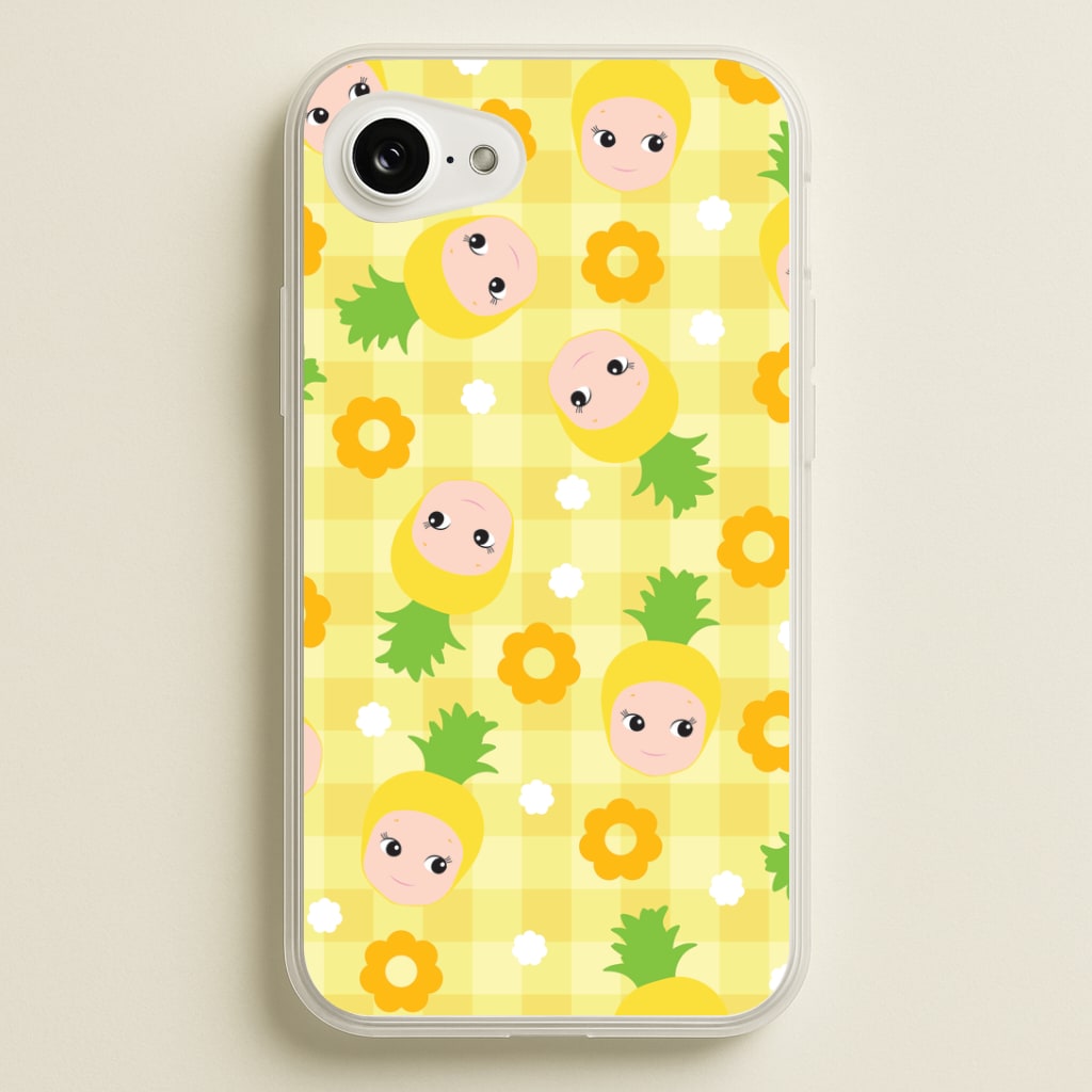 Pineapple Angel Pattern iPhone 16e Case