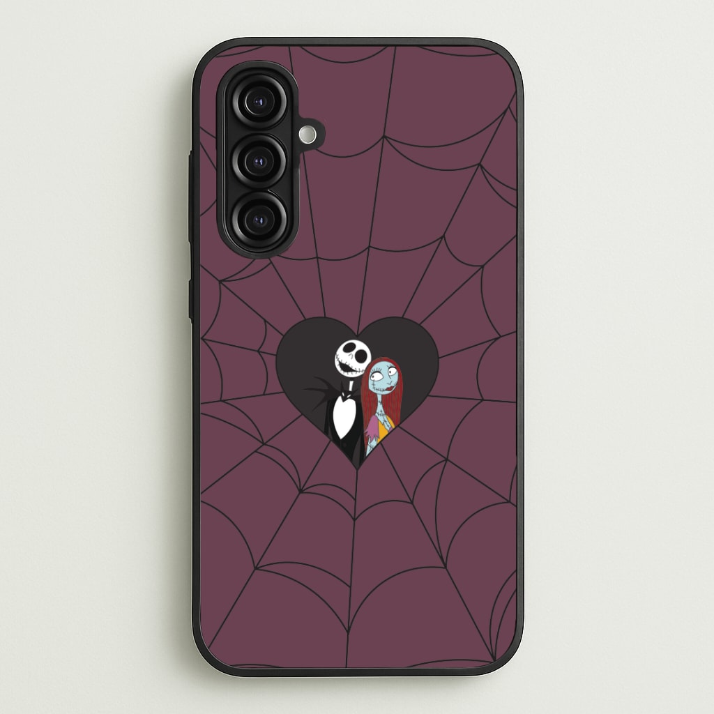 J And S Cobweb Heart Galaxy A16 Case