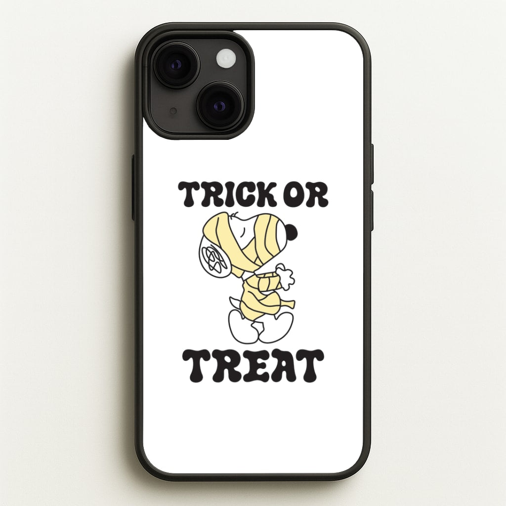 Trick Or Treat Cartoon Beagle iPhone 13 Mini Case