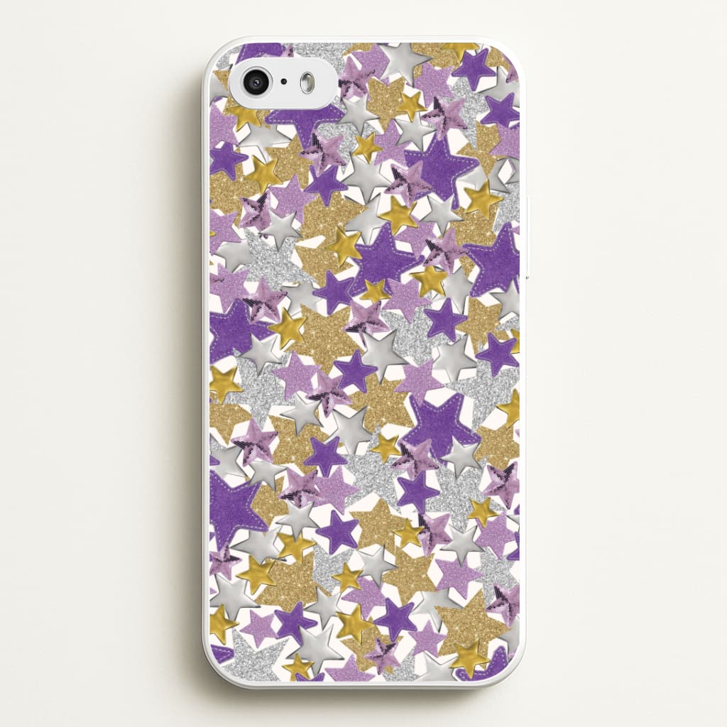 Mauve Stars Collage iPhone 5 / 5s / SE 2016 Case