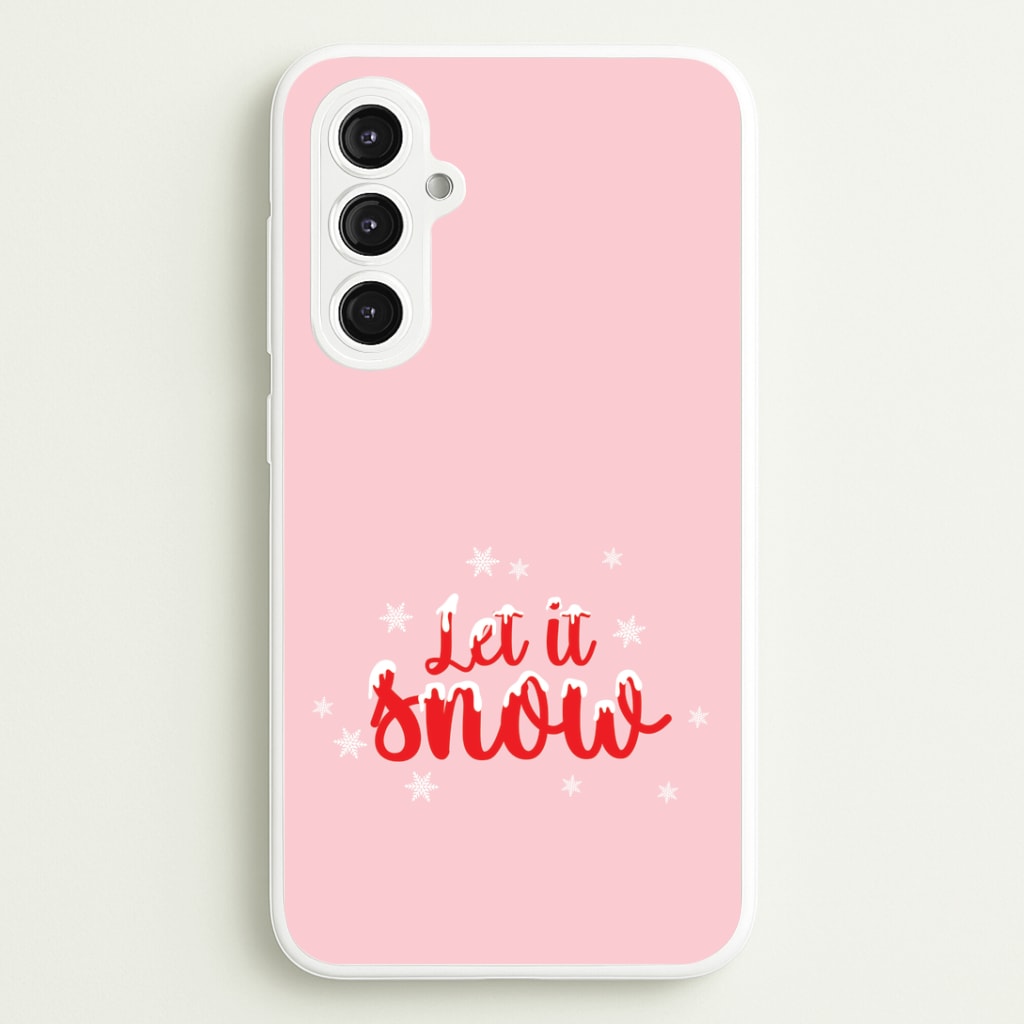 Let It Snow Snowflakes Galaxy S23FE Case