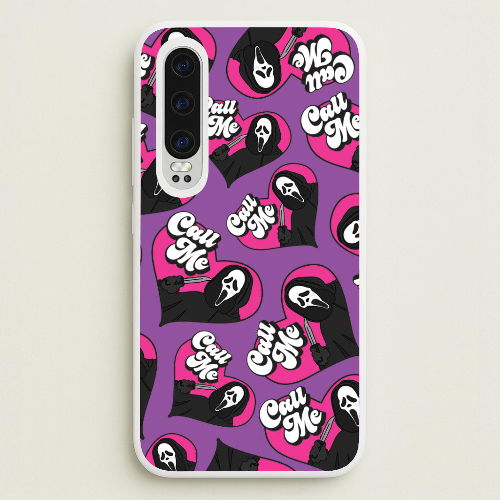 Call Me Heart Pattern Huawei P30 Case
