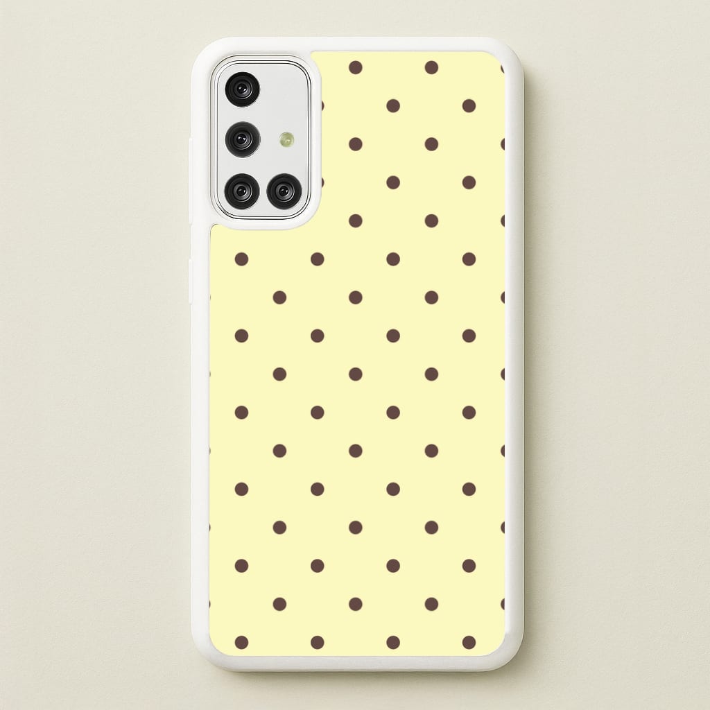 Vanilla & Chocolate Polka Dots Galaxy A71 Case
