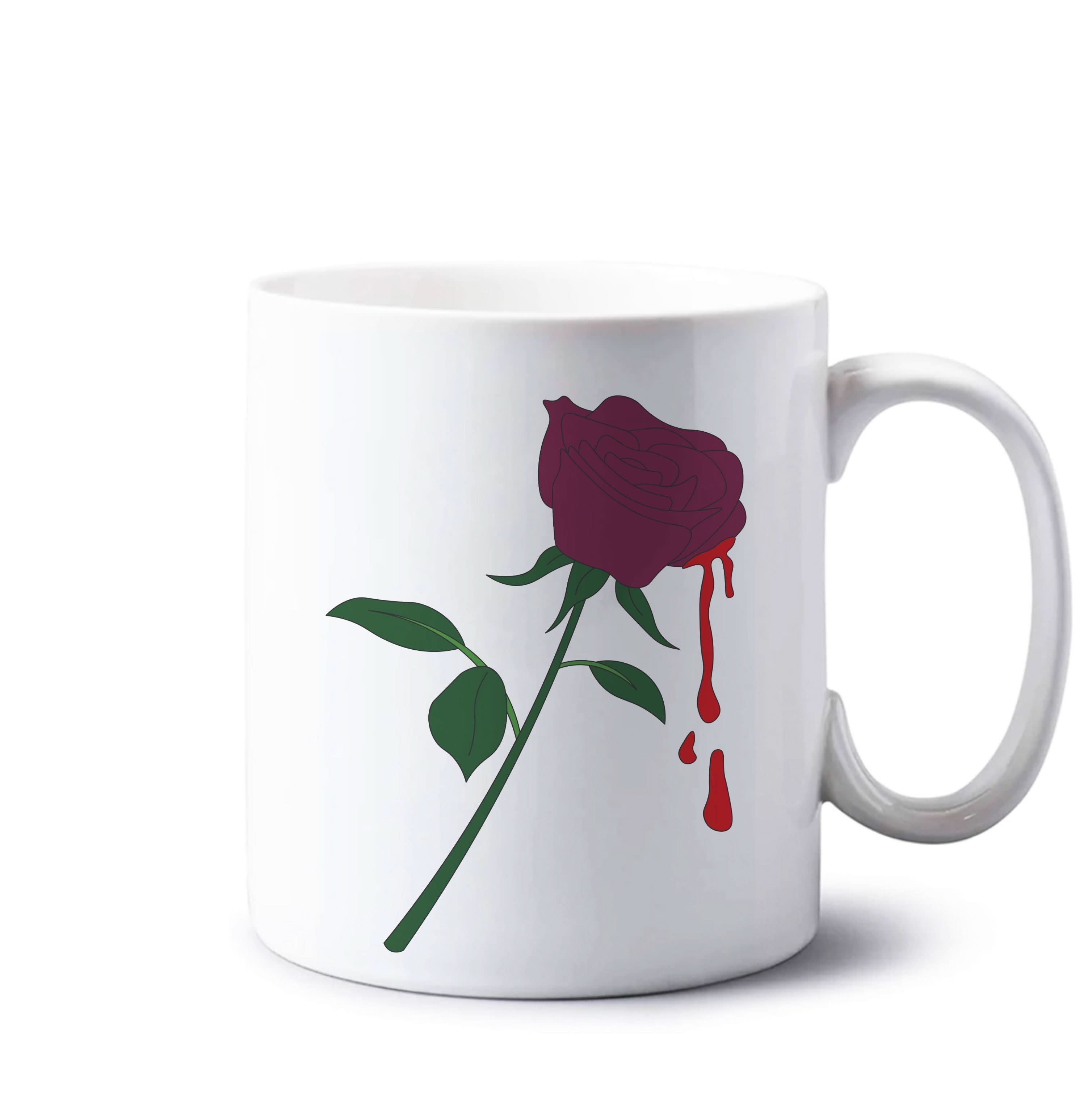 Dark Pink Rose Mug