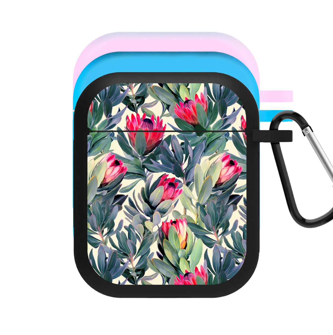 Painted Protea Pattern AirPods Case