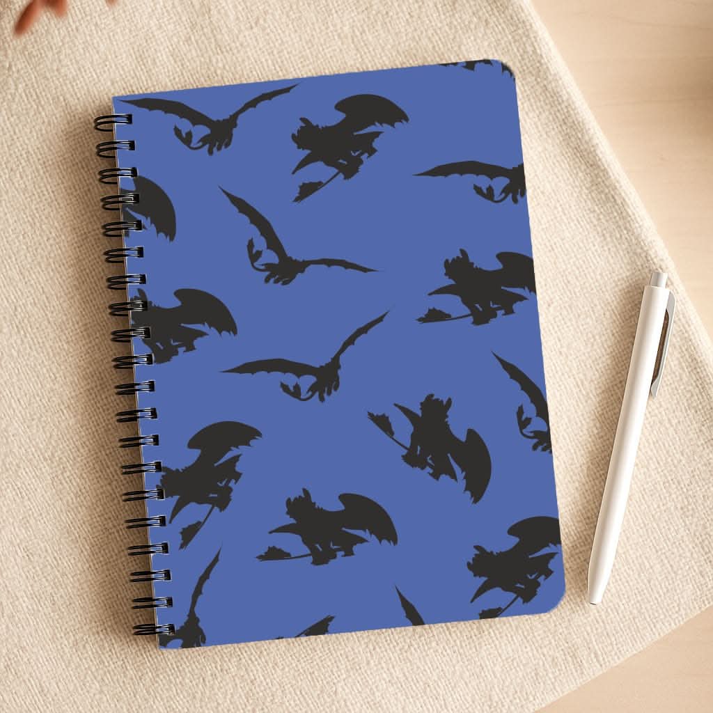 Dragon Silhouettes Pattern Notepad