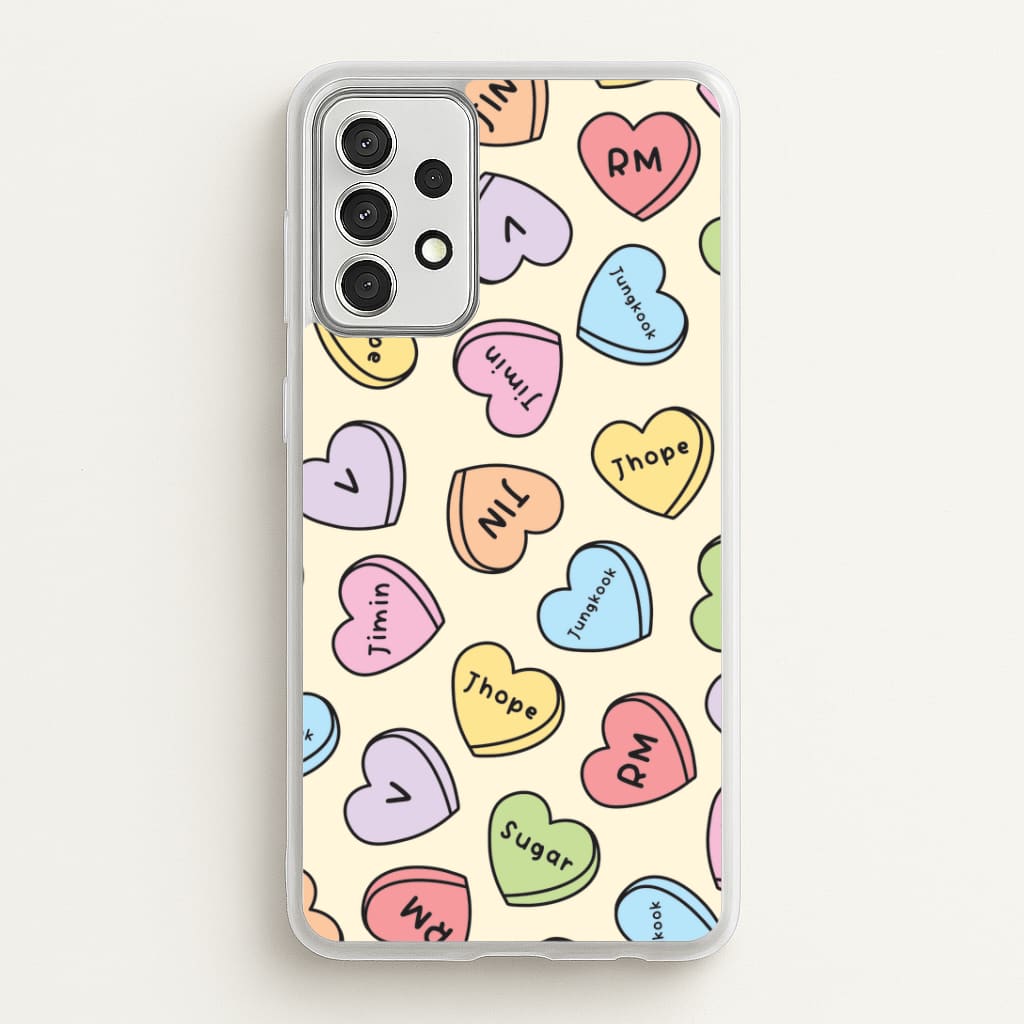 K-Pop Band Members Love Hearts Pattern Galaxy A52 / A52s Case