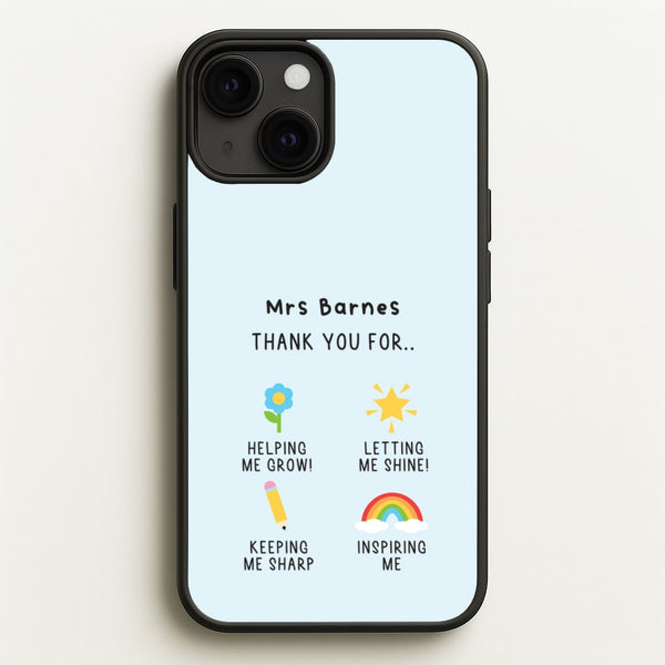 Thank You For Helping Me iPhone 13 Case