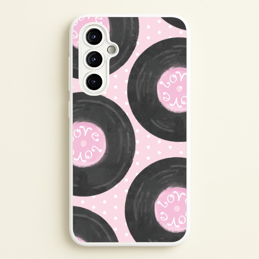 Thrifted Vinyl Polka Pattern Galaxy A54 Case