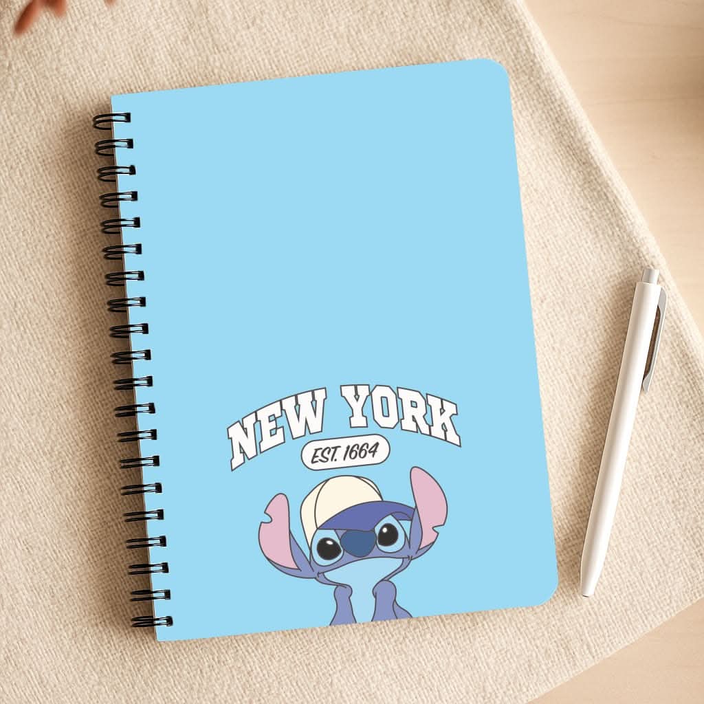 New York Blue Alien Notepad