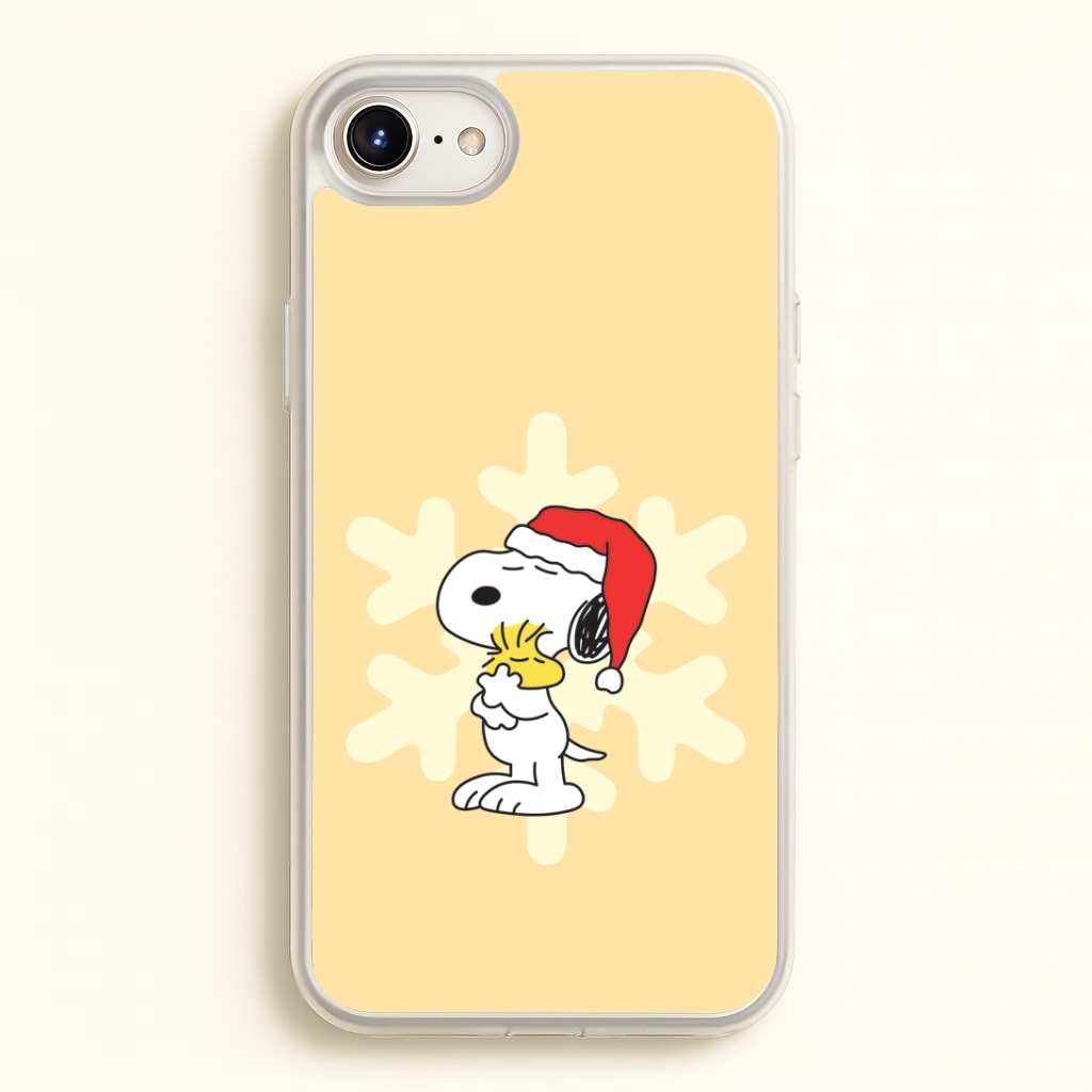 Christmas Cartoon Beagle And Bird iPhone 6 Plus / 7 Plus / 8 Plus Case