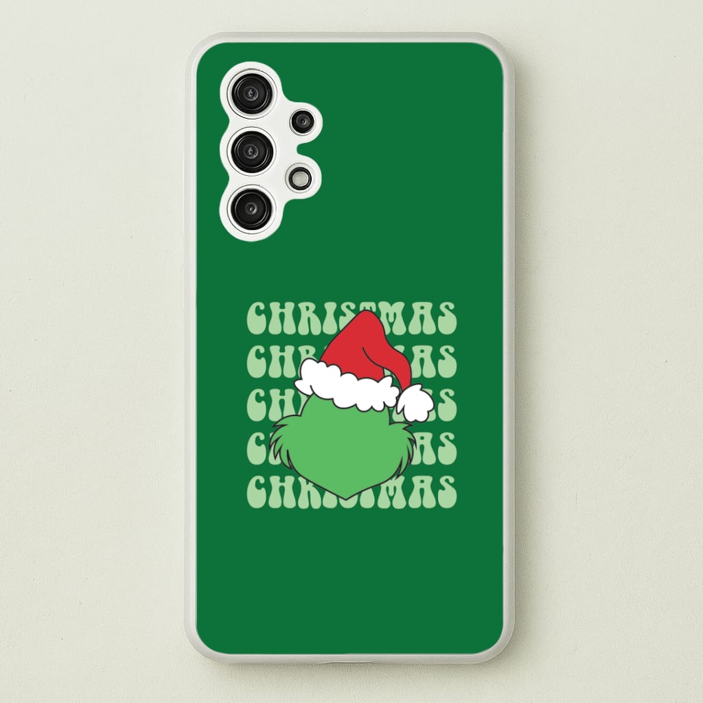 Green Creature Christmas Galaxy A13 Case