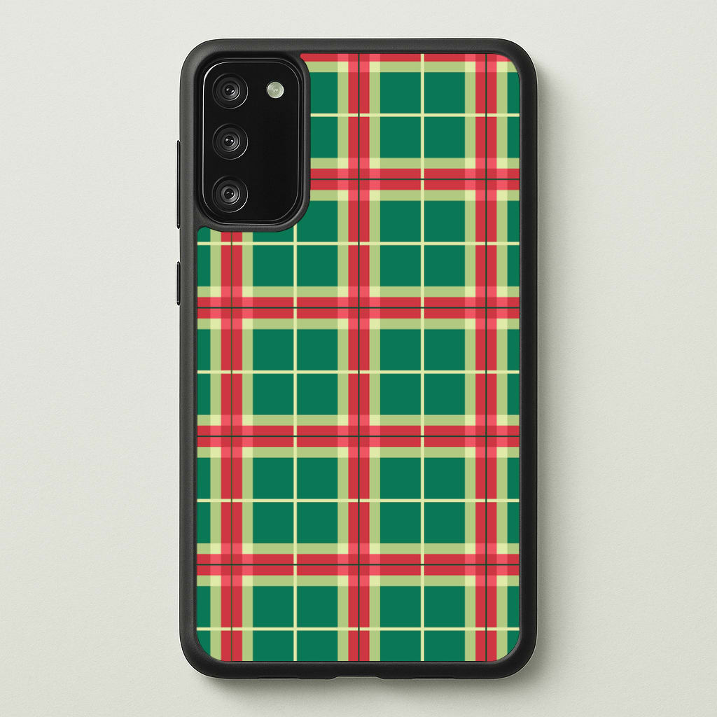 Red And Green Tartan II Christmas Pattern Galaxy S20FE Case