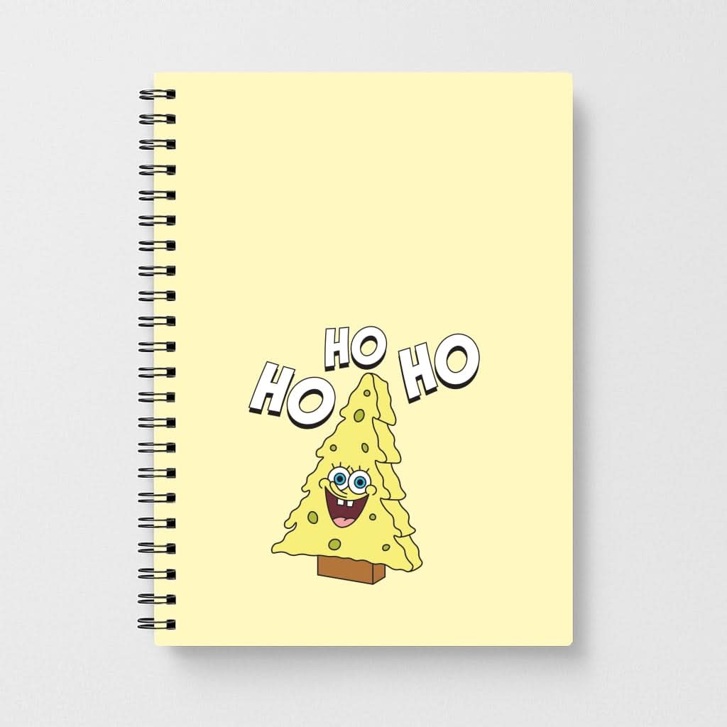 Christmas Tree Cartoon Sponge Notebook