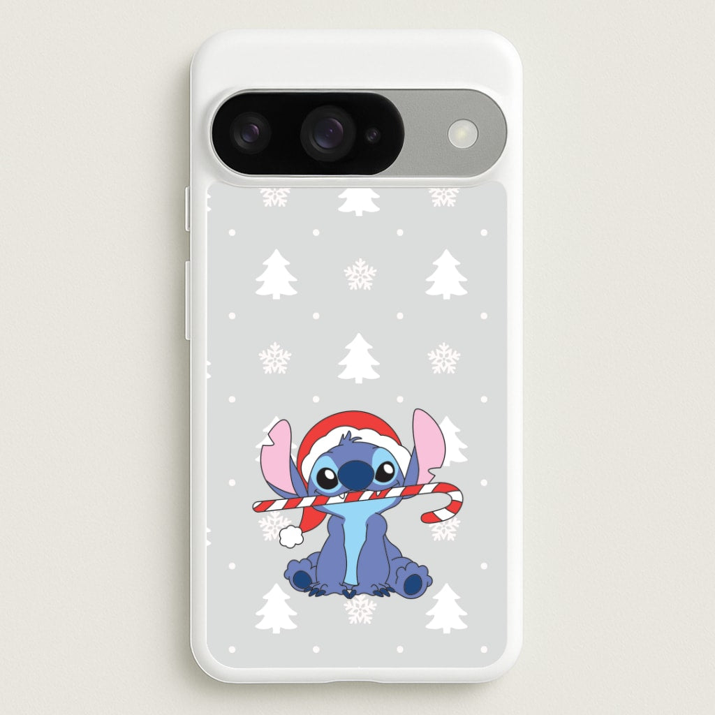 Cute Blue Alien Candycane Google Pixel 10 / 10 Pro Case