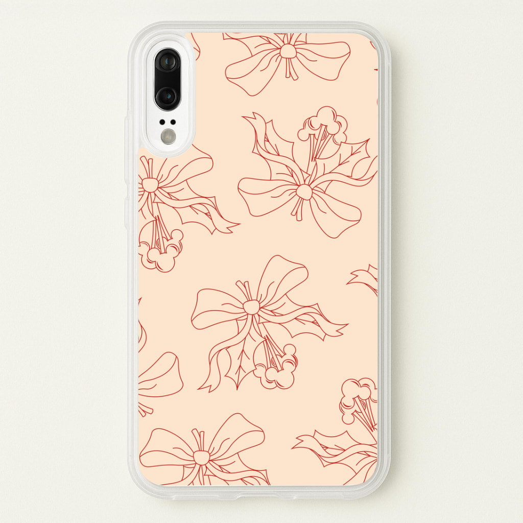 Cartoon Mouse Holly Pattern Huawei P20 Case