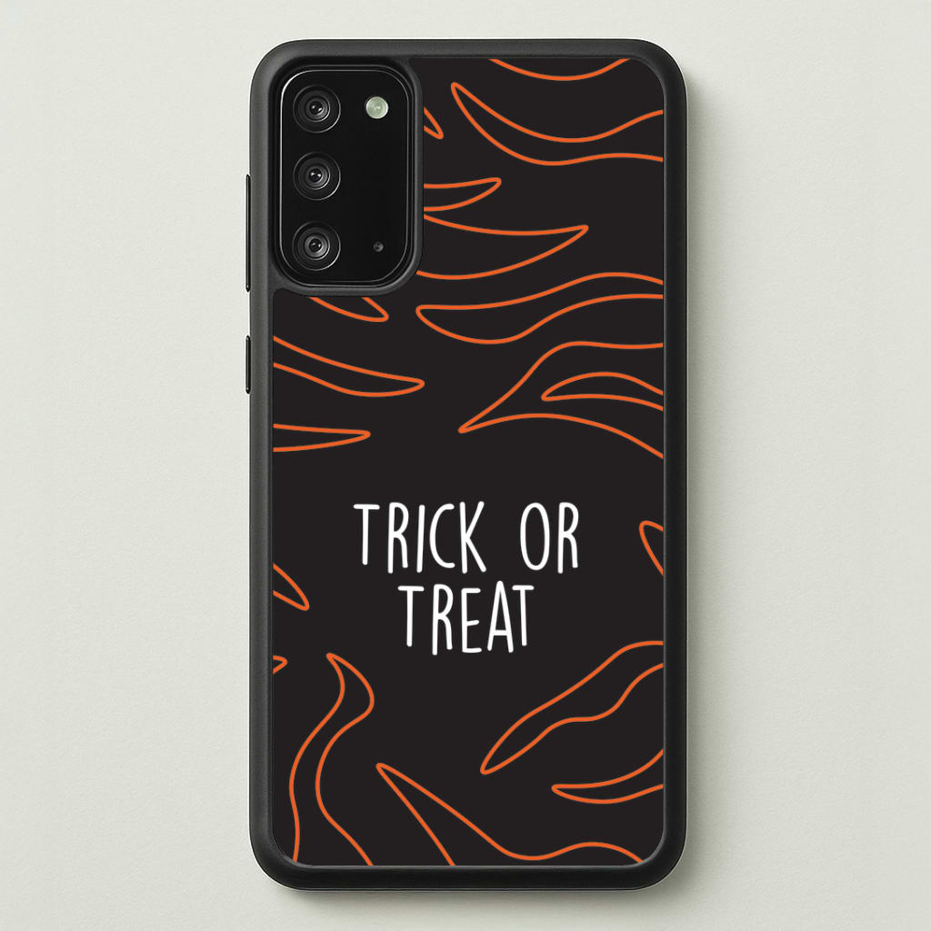 Zebra Print Trick Or Treat Galaxy Note 20 Case