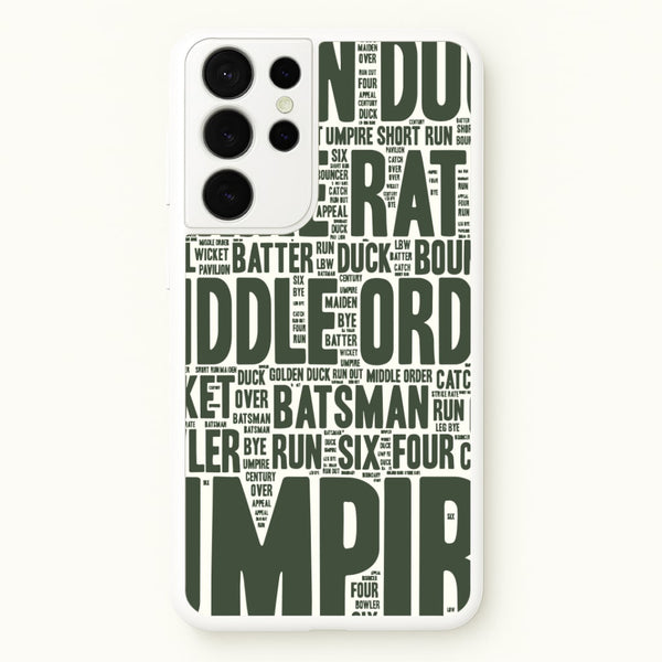 Cricket Wordscape Galaxy S21 Ultra Case