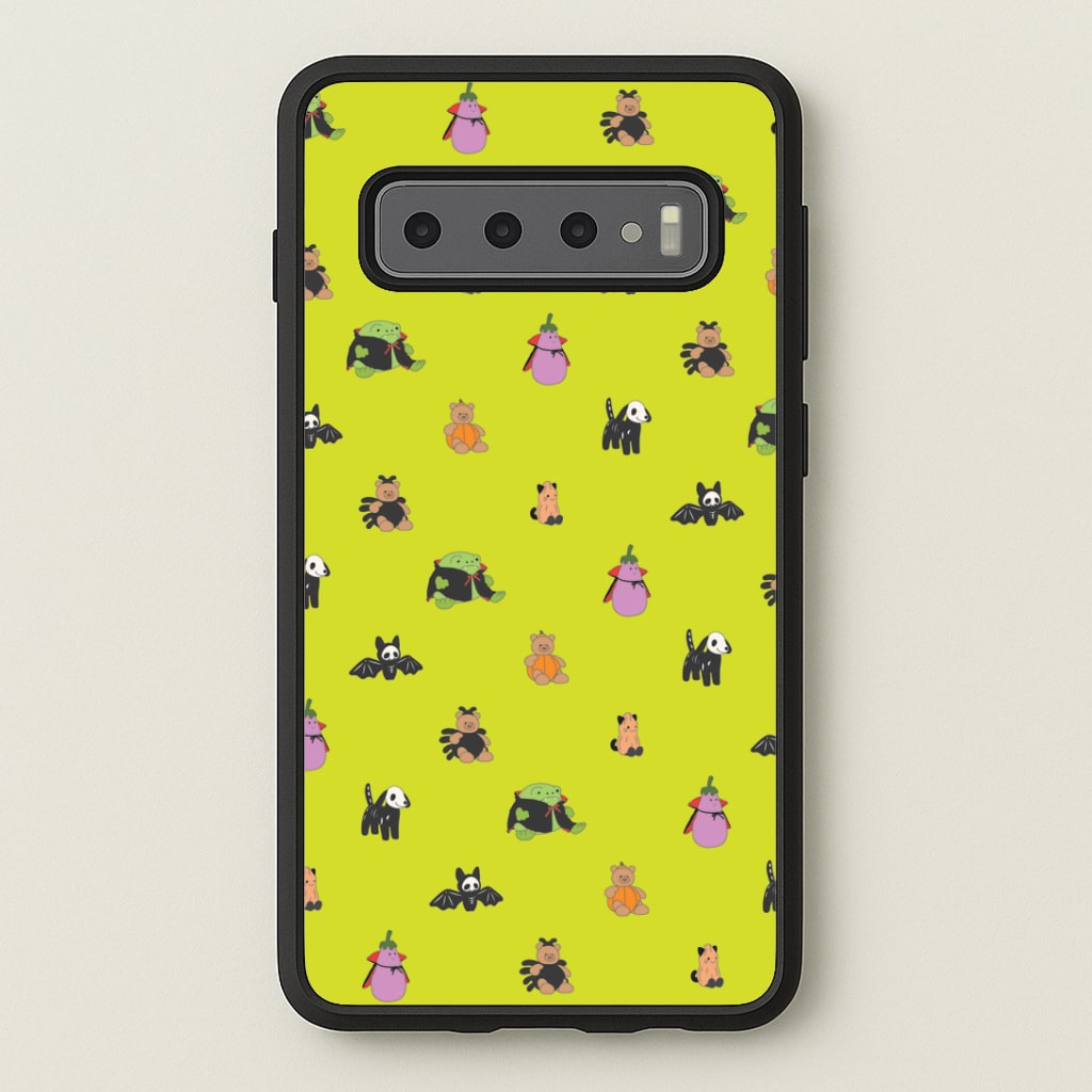 Halloween Plushies Pattern III - Halloween Galaxy S10 Plus Case