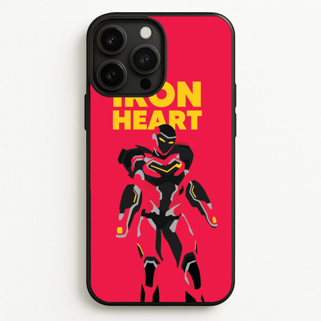 Metal Heart Hero Standing iPhone 13 Pro Max Case