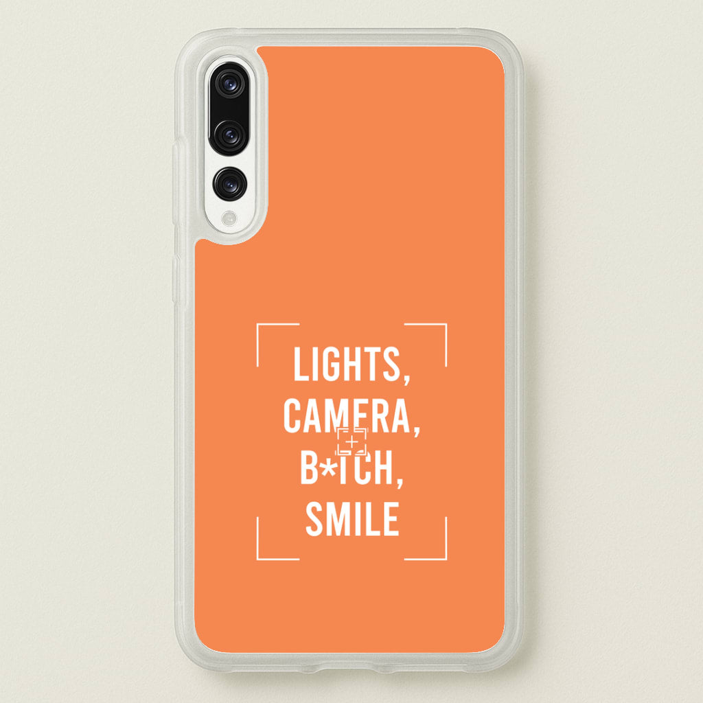 Lights, Camera, B*tch, Smile Huawei P20 Pro Case