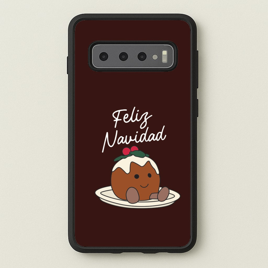Christmas Pudding Plush Galaxy S10 Case
