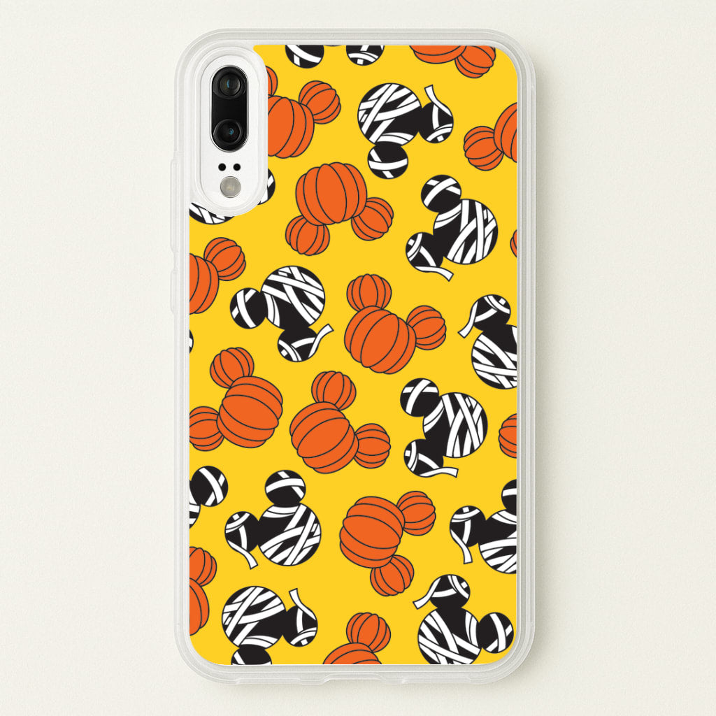 Pumpkin And Mummy Mouse Pattern Huawei P20 Case