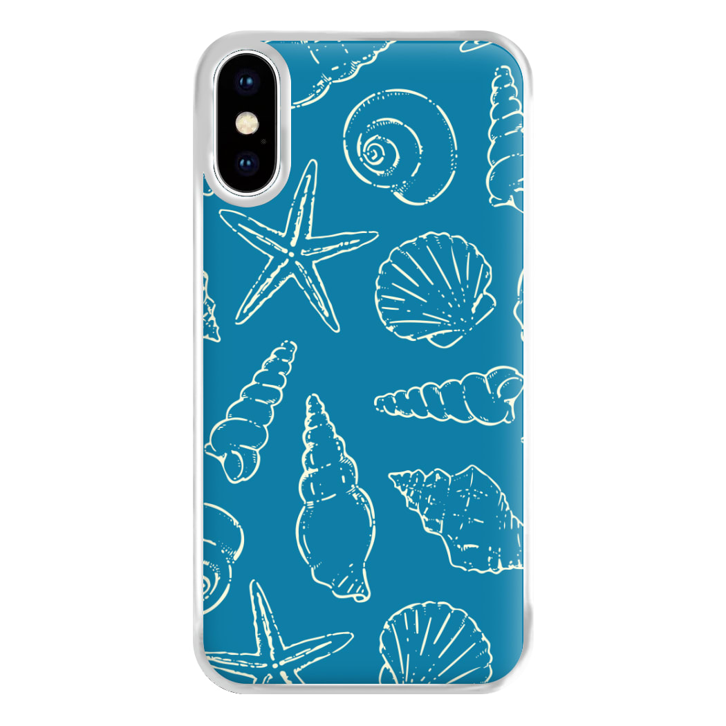 Sketched Shells Pattern iPhone XS Max Case