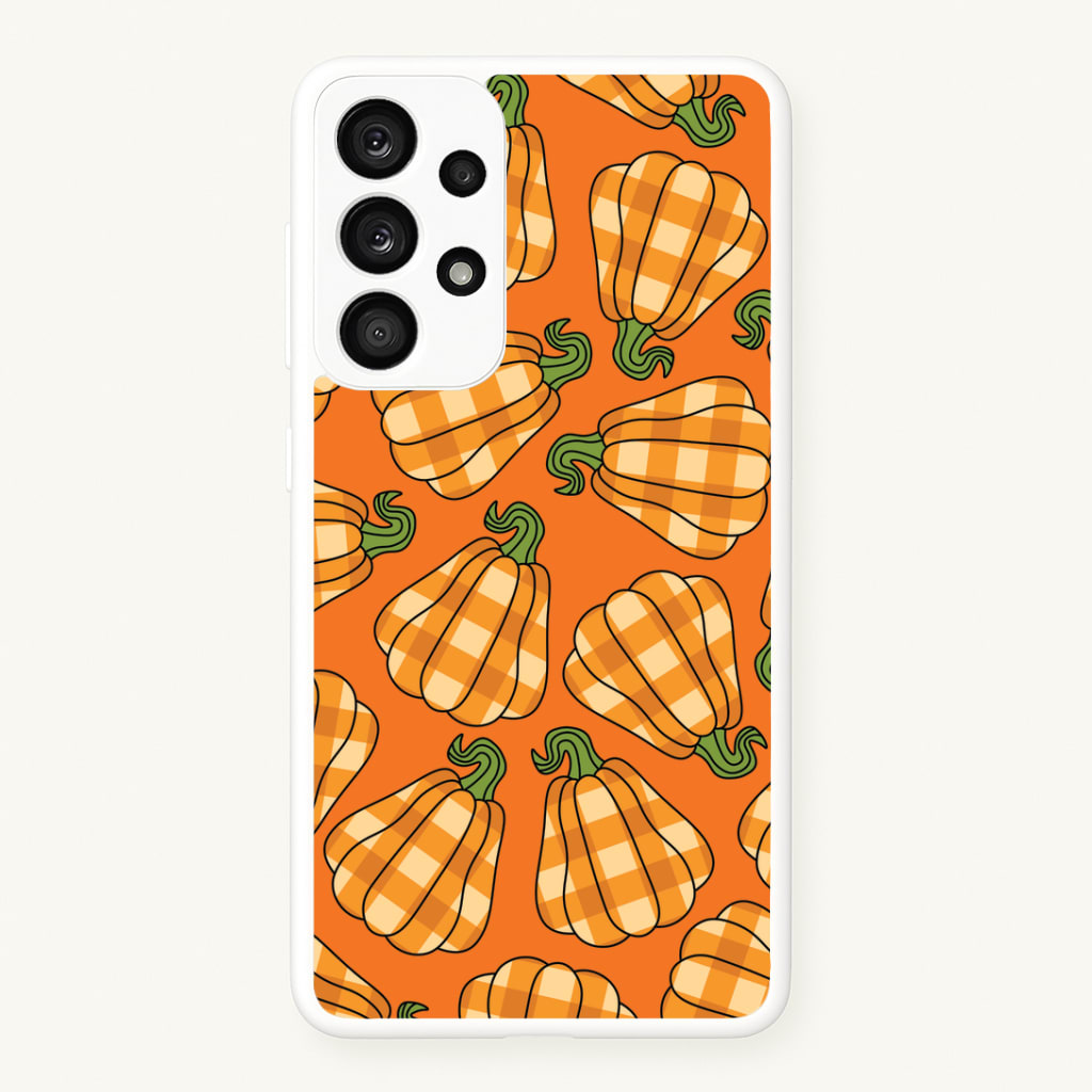 Tartan Pumpkins Pattern Galaxy A33 Case