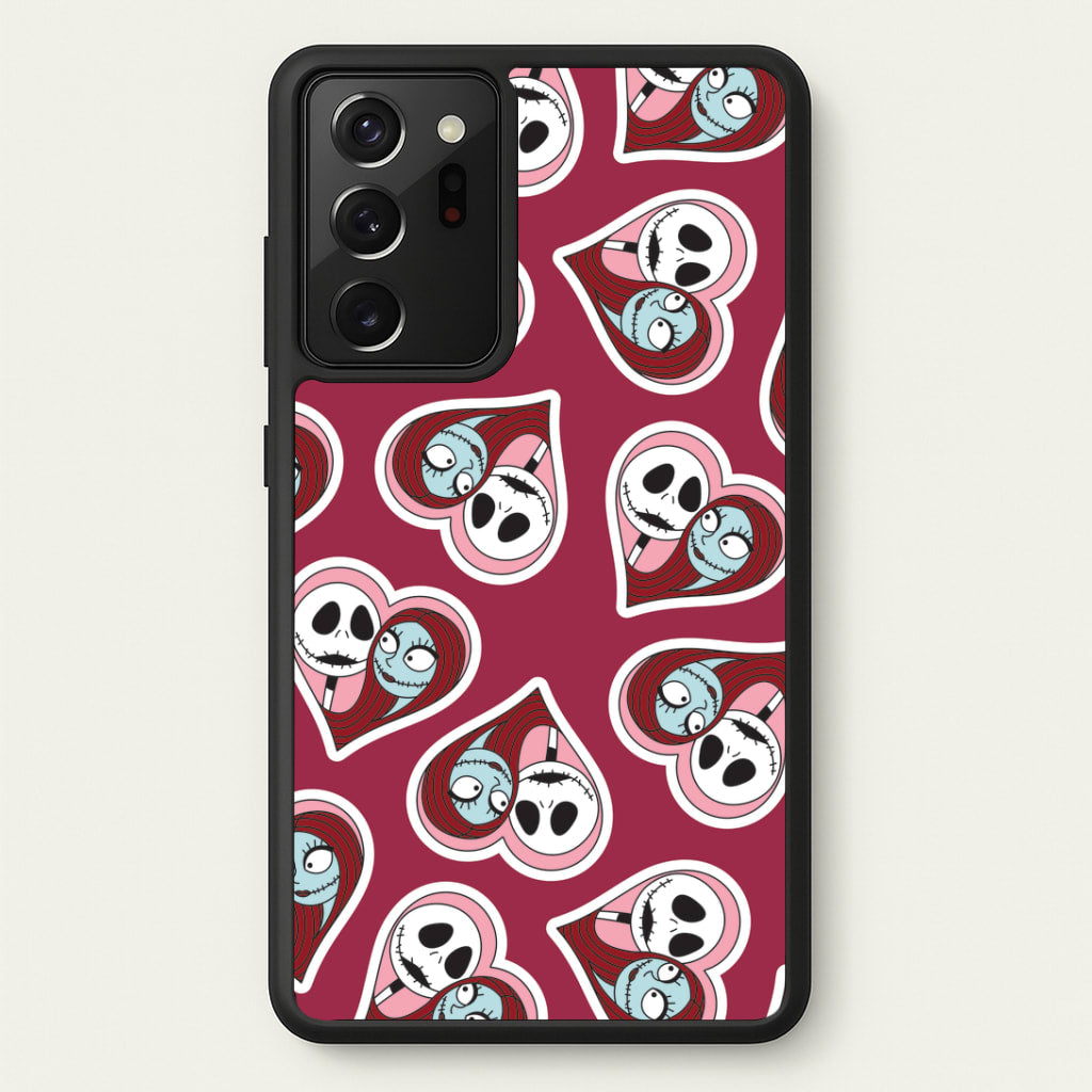 J And S Heart Pattern Galaxy Note 20 Ultra Case
