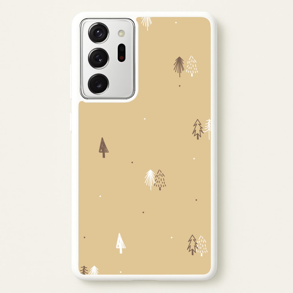 Minimal Christmas Trees Pattern Galaxy Note 20 Ultra Case