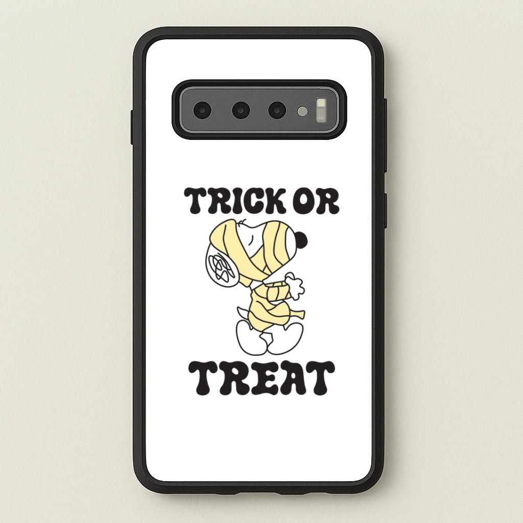 Trick Or Treat Cartoon Beagle Galaxy S10 Case