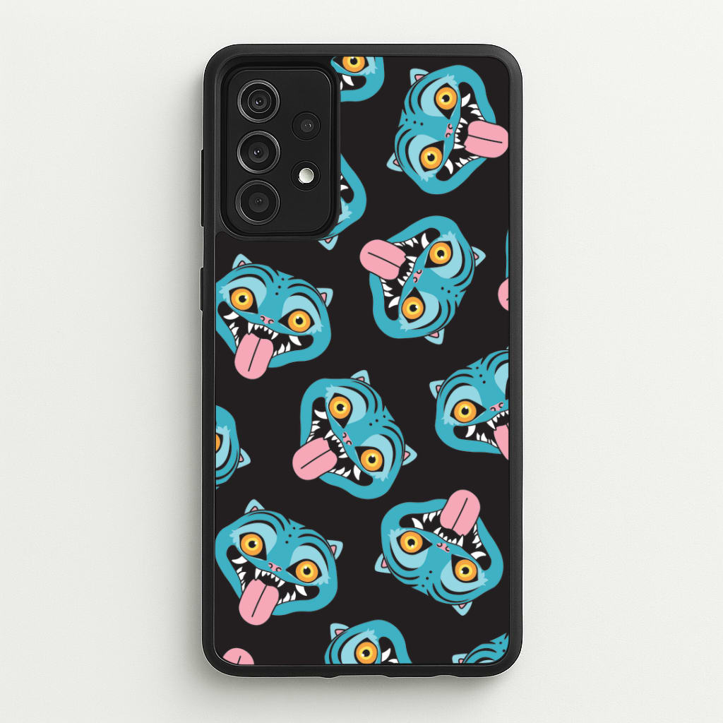 Demon Cat Pattern Galaxy A52 / A52s Case