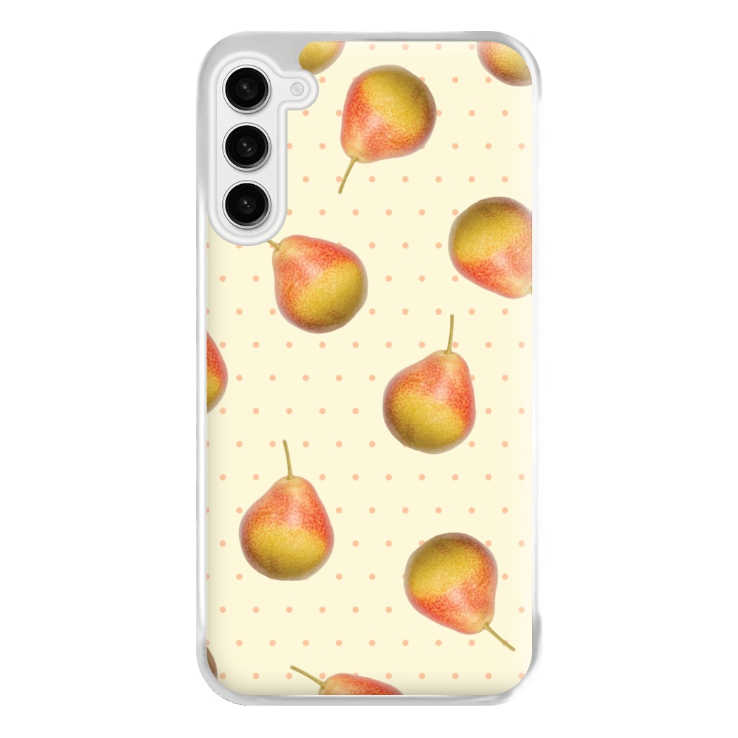Pears And Polka Dots Pattern Galaxy S23FE Case