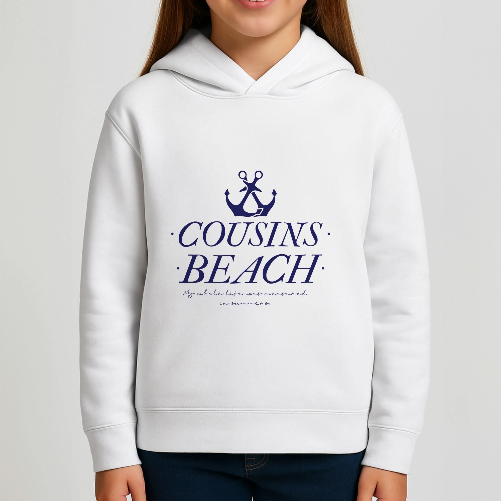 Stripes Cousin Beach Girls Hoodie