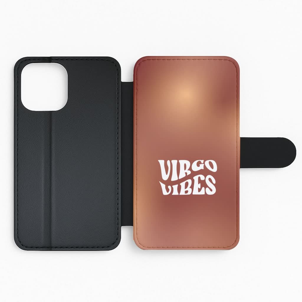 Virgo Vibes Gradient Zodiac Flip Phone Case