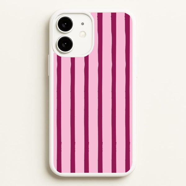 Strawberry Stripes iPhone 11 Case