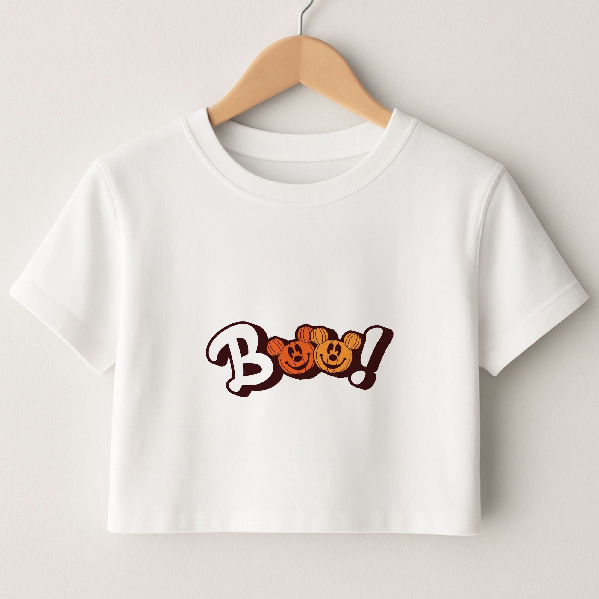 Pumkin Mouse Boo Crop top