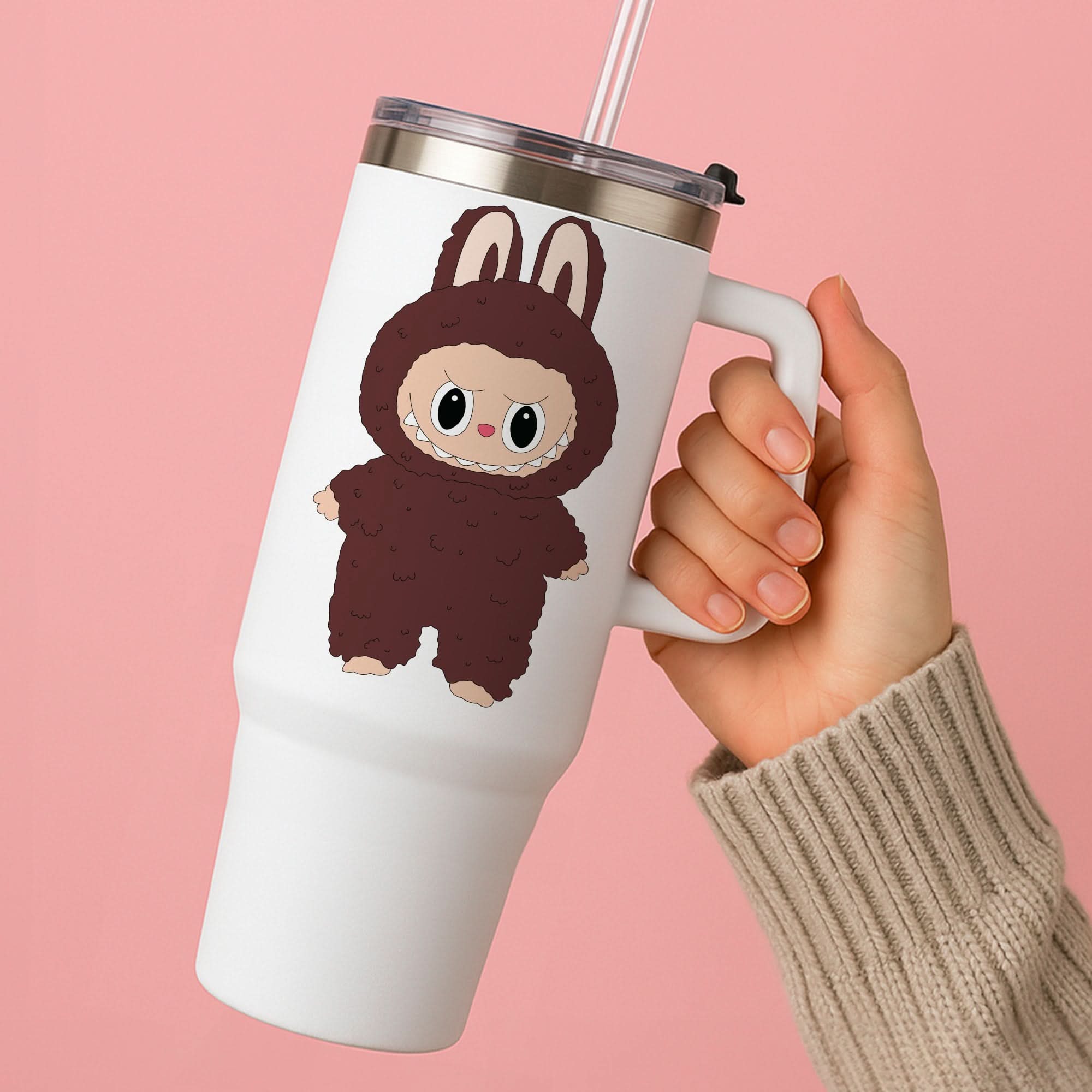 Cute Brown Monster Tumbler